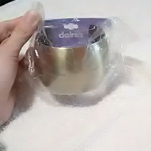 Claire's bracelet Gold chunky cuff